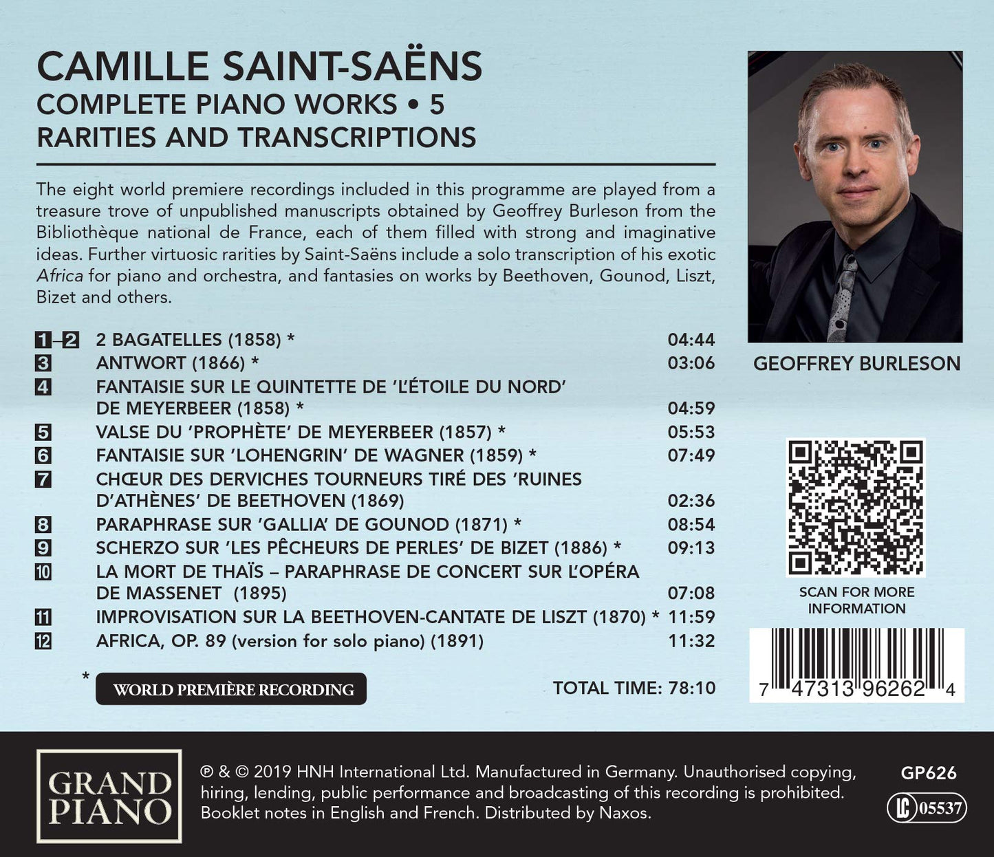 Saint-Saëns: Complete Piano Works, Vol. 5