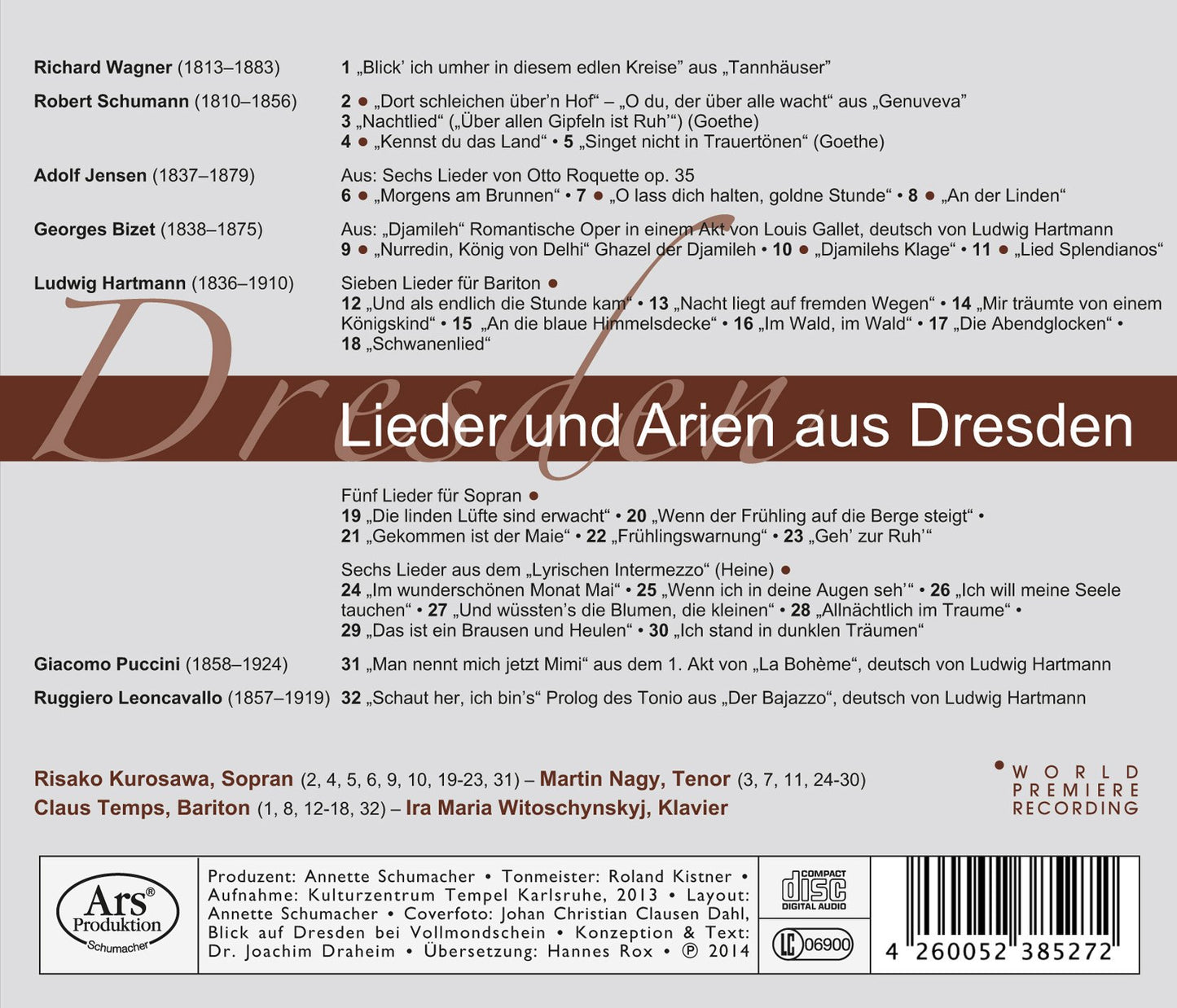 Lieder und Arien aus Dresden