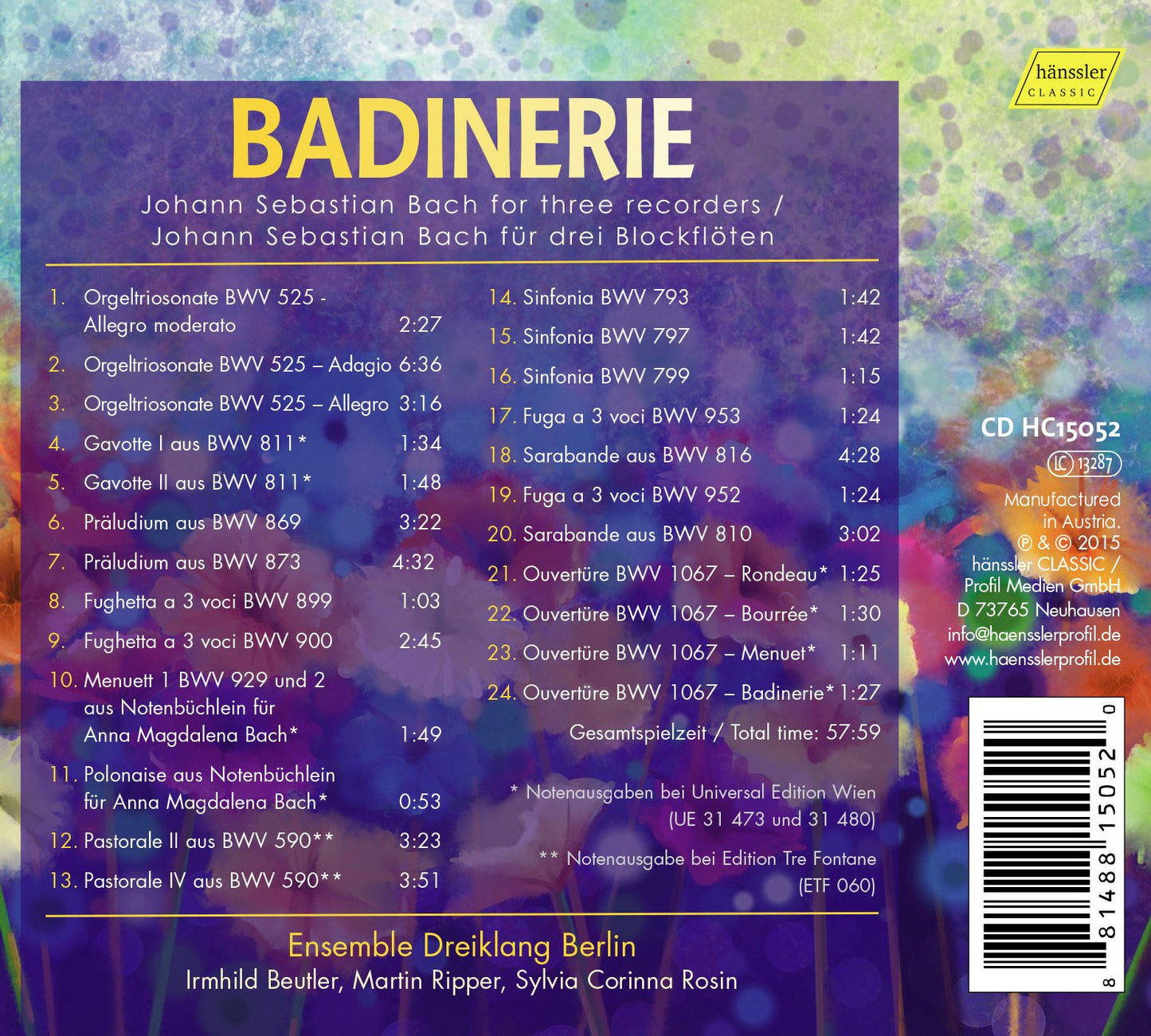 Bach: Badinerie