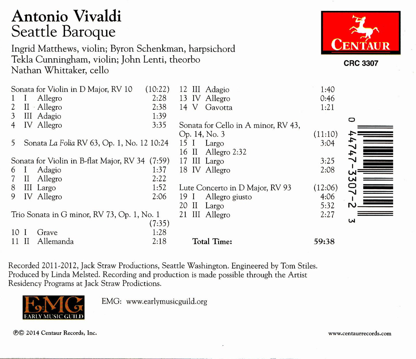 Vivaldi: Chamber Works