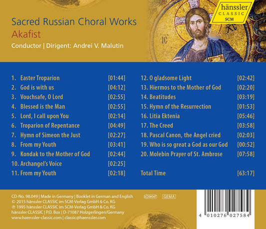 Sacred Russian Choral Works