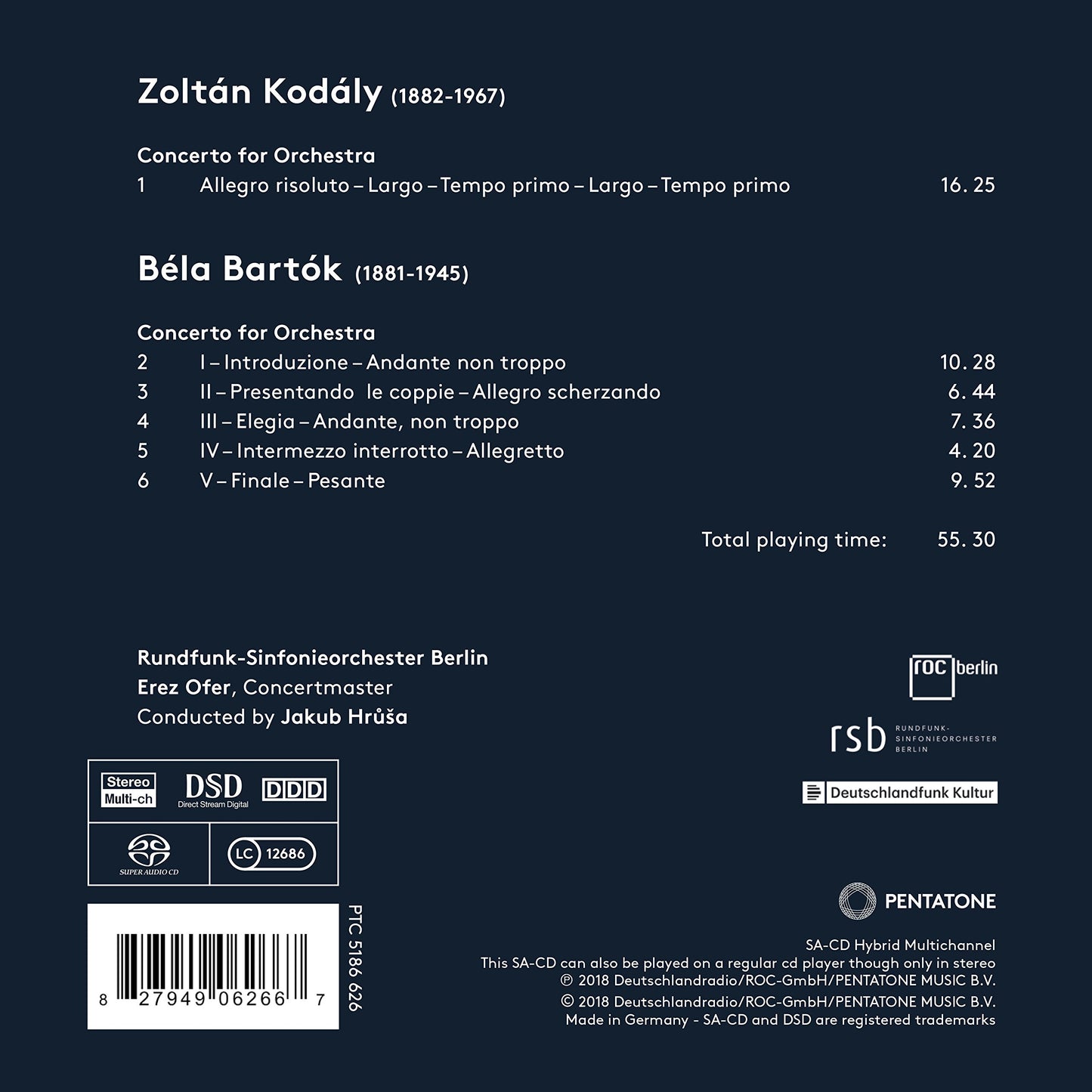 Bartók & Kodály: Concertos for Orchestra