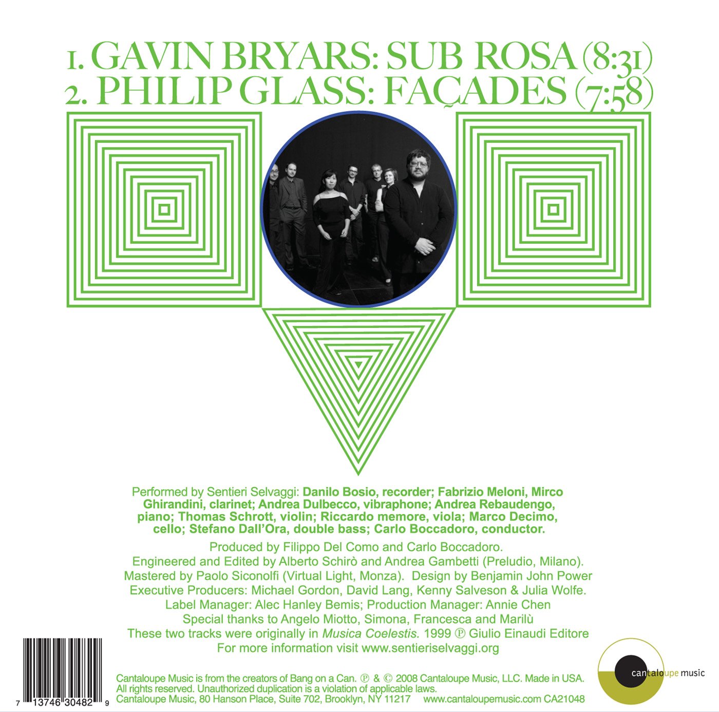 Sentieri Selvaggi Plays Gavin Bryars and Philip Glass