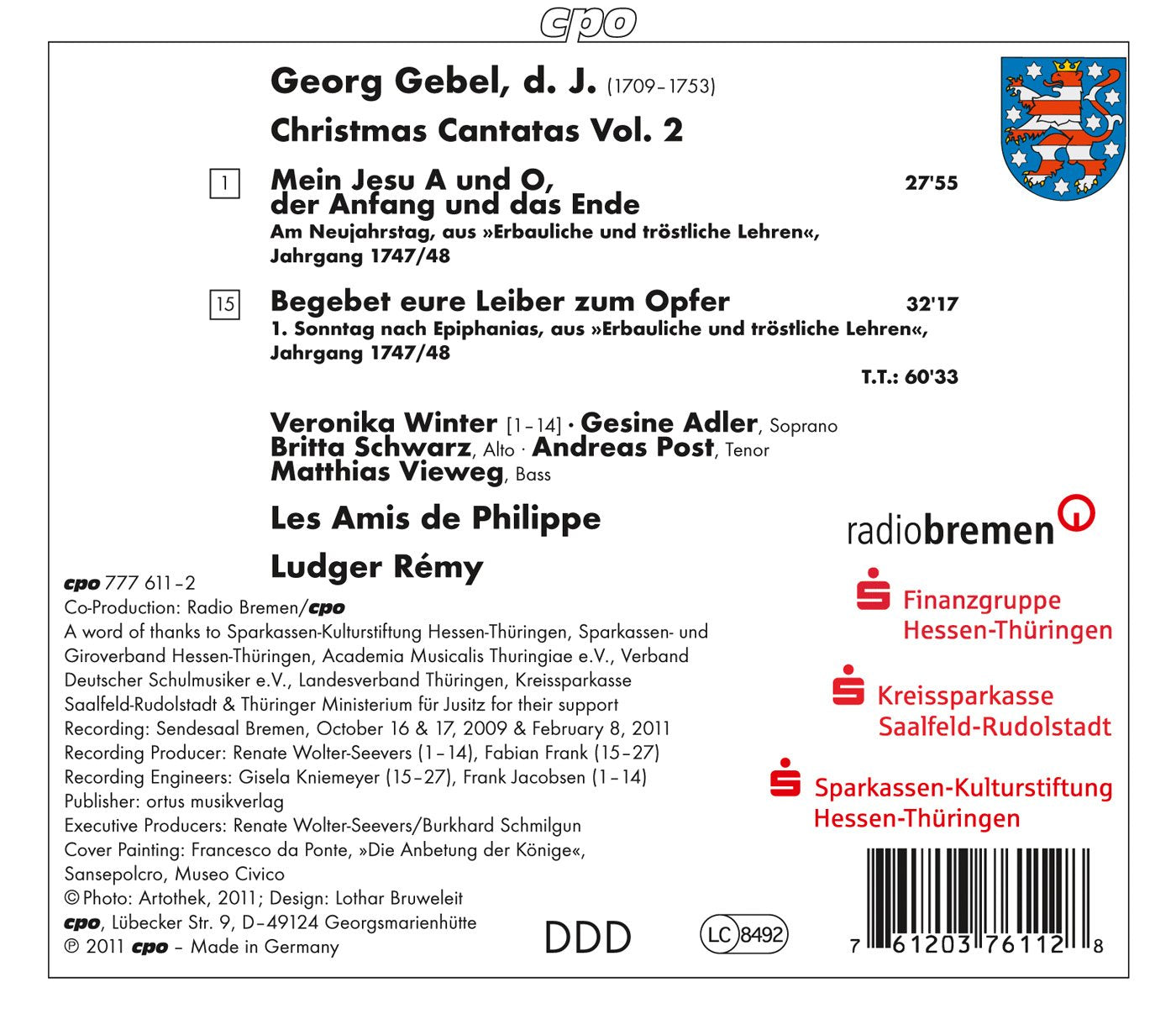 Christmas Cantatas, Vol. 2