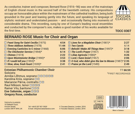 Rose: Music for Choir & Organ