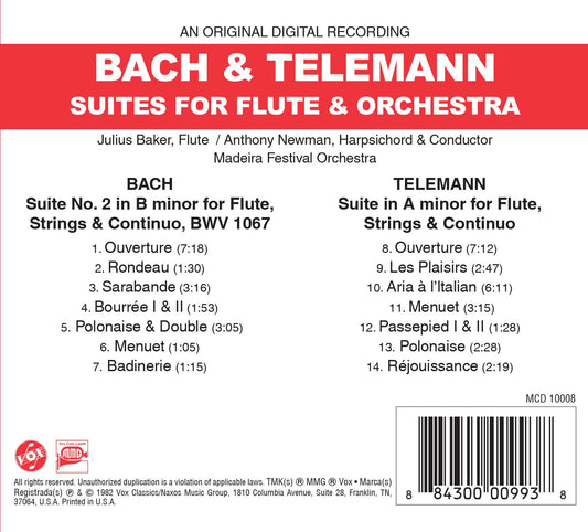 Bach & Telemann: Suites for Flute & Orchestra