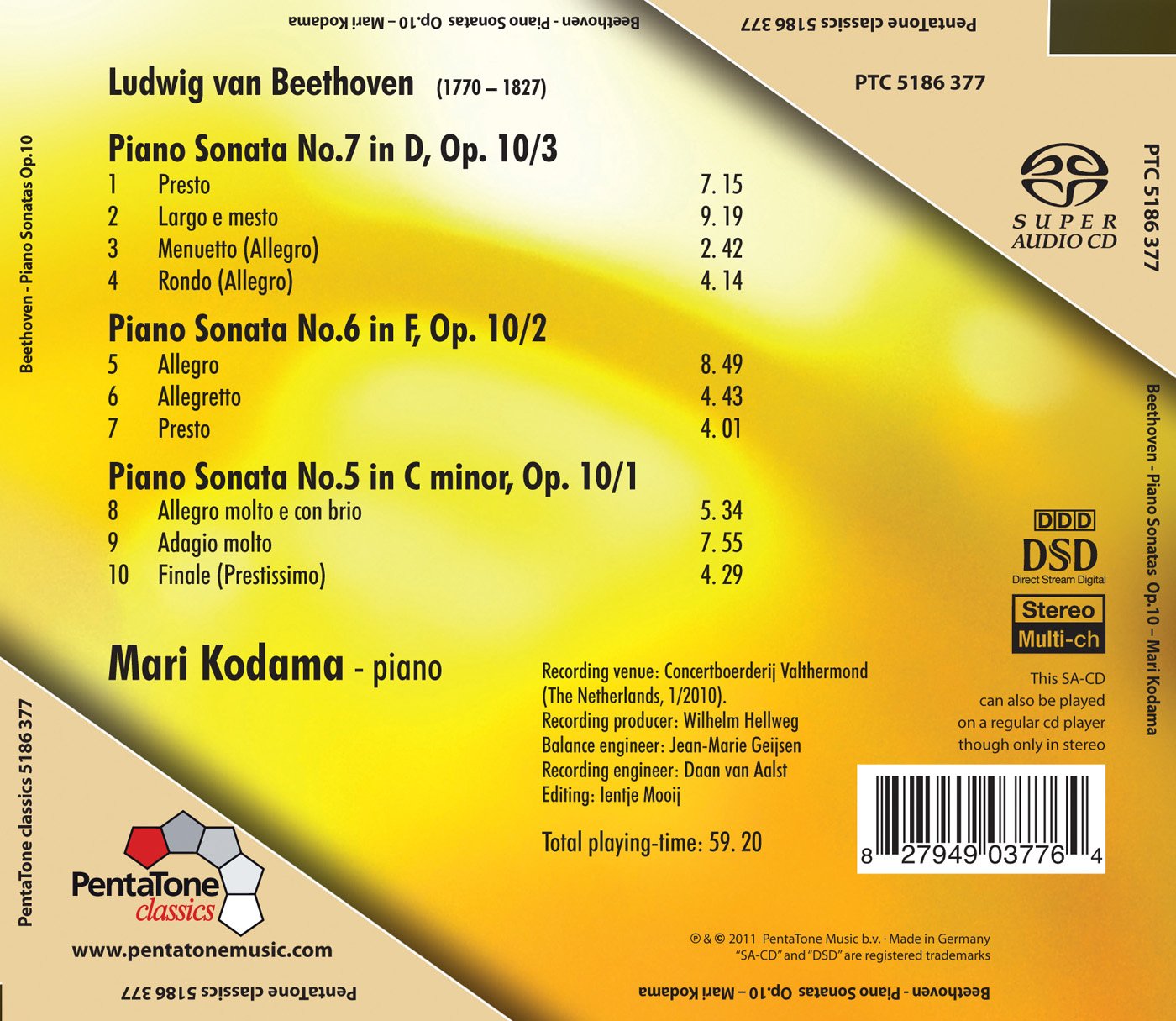 Beethoven: Piano Sonatas Nos. 5-7
