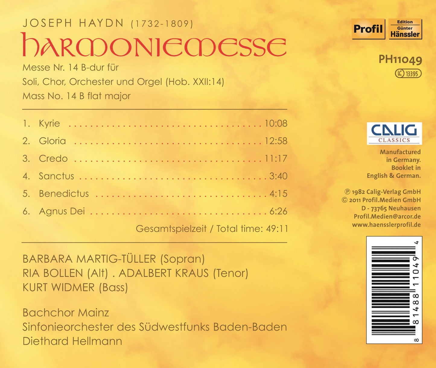 Haydn: Harmoniemesse