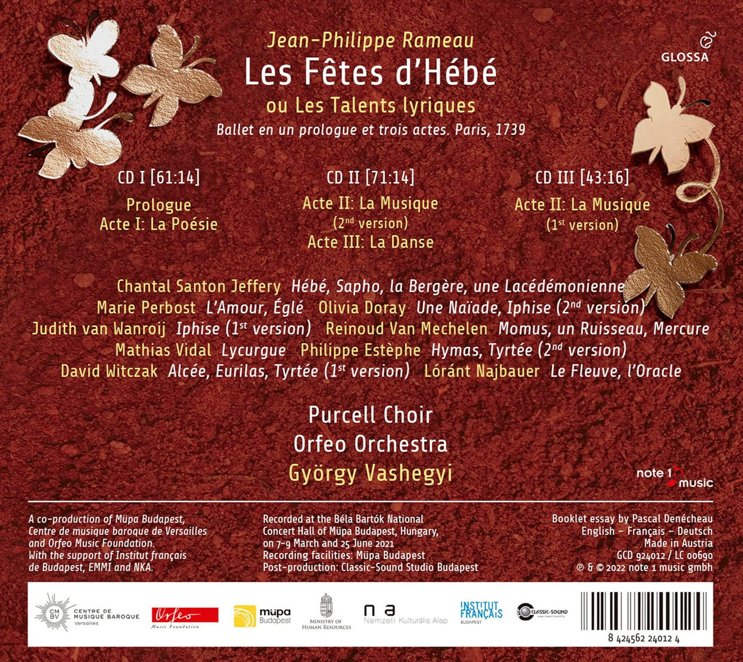 Rameau: Les Fêtes d'Hebe