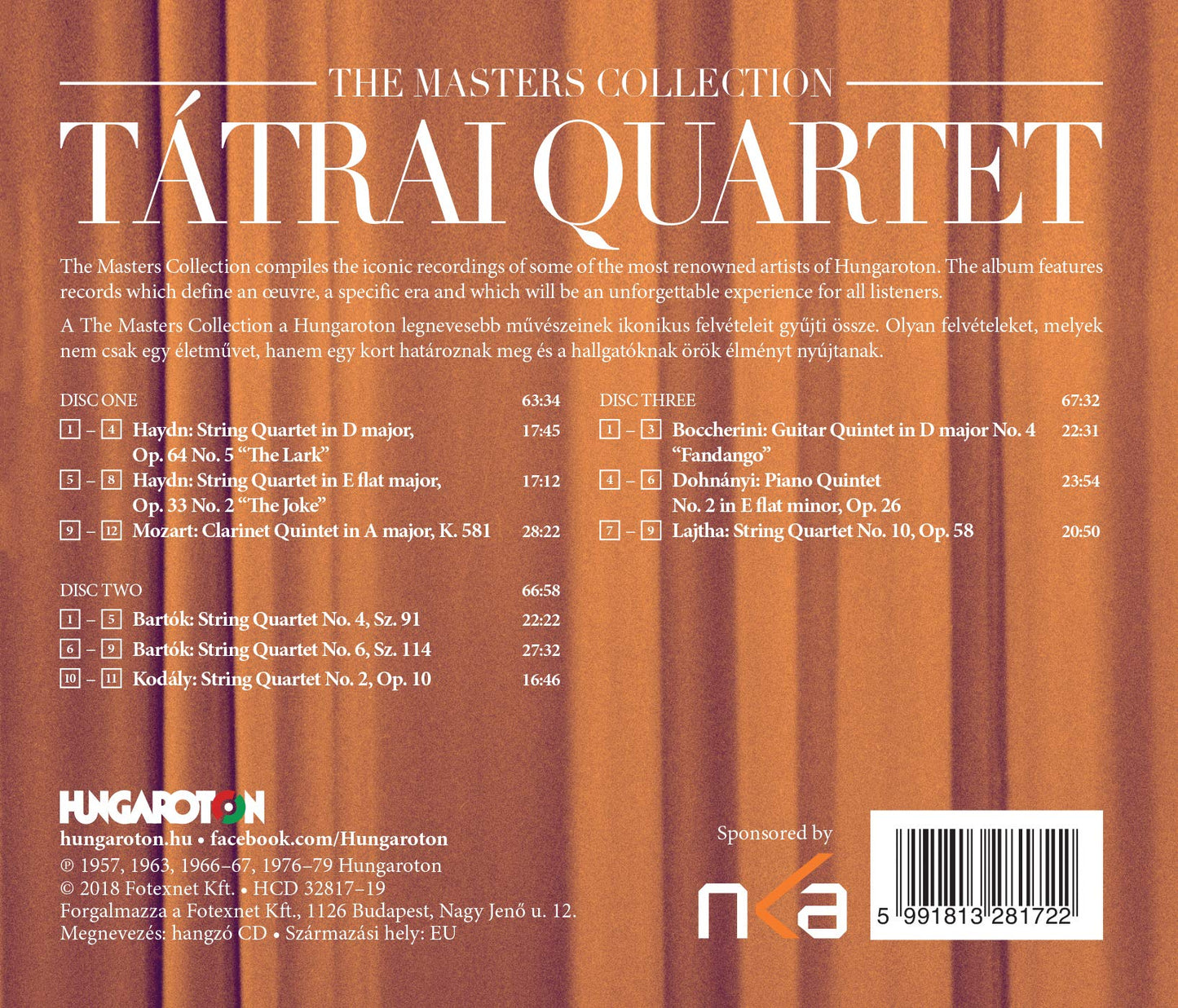 The Masters Collection: Tátrai Quartet