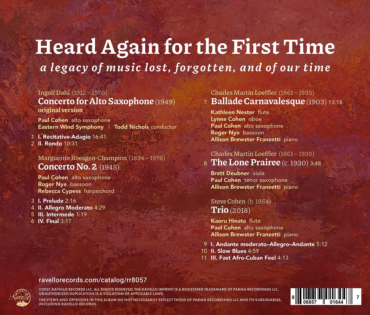 HEARD AGAIN FOR THE FIRST TIME