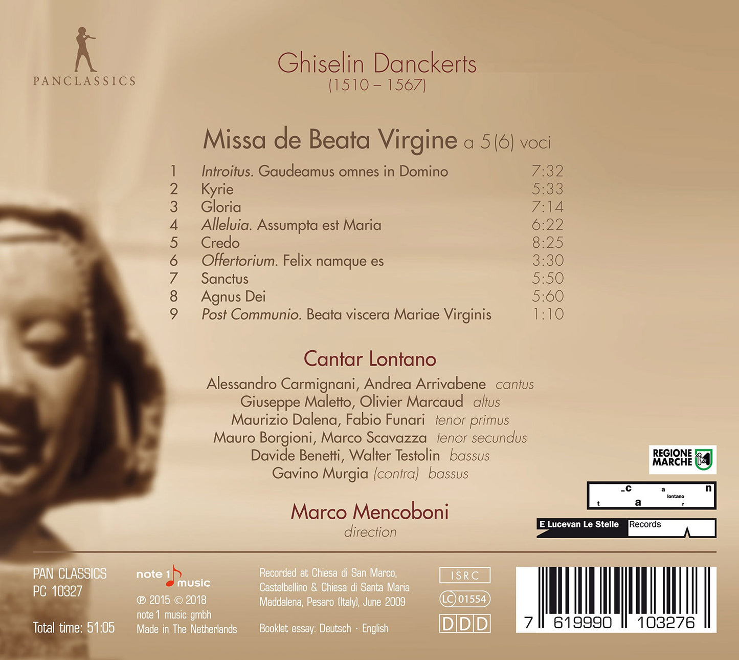 Dankerts: Missa de Beata Virgine