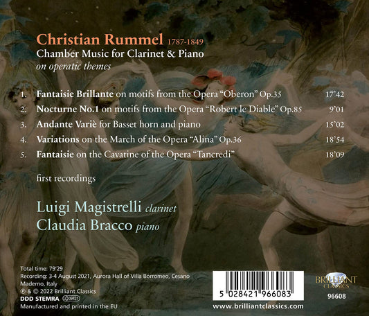 Rummel: Chamber Music for Clarinet & Piano