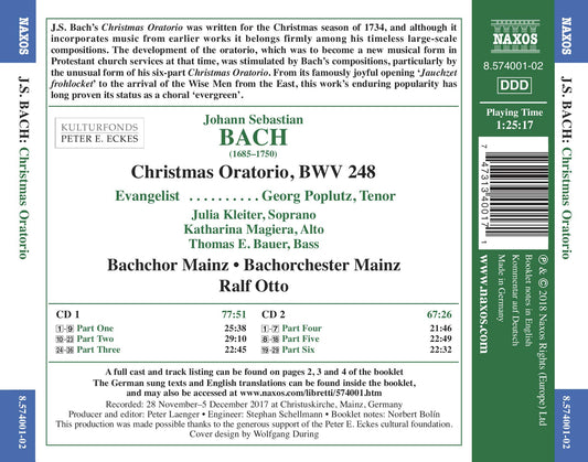 Bach: Weihnachts-Oratorium, BWV 248