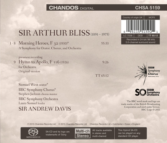 Bliss: Morning Heroes & Hymn to Apollo