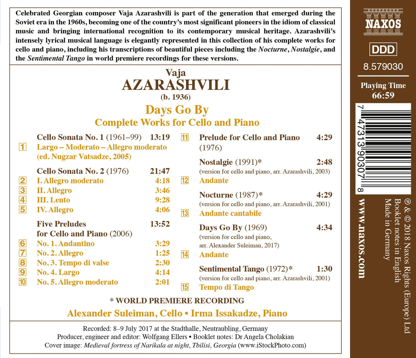 Vaja Azarashvili: Days Go By