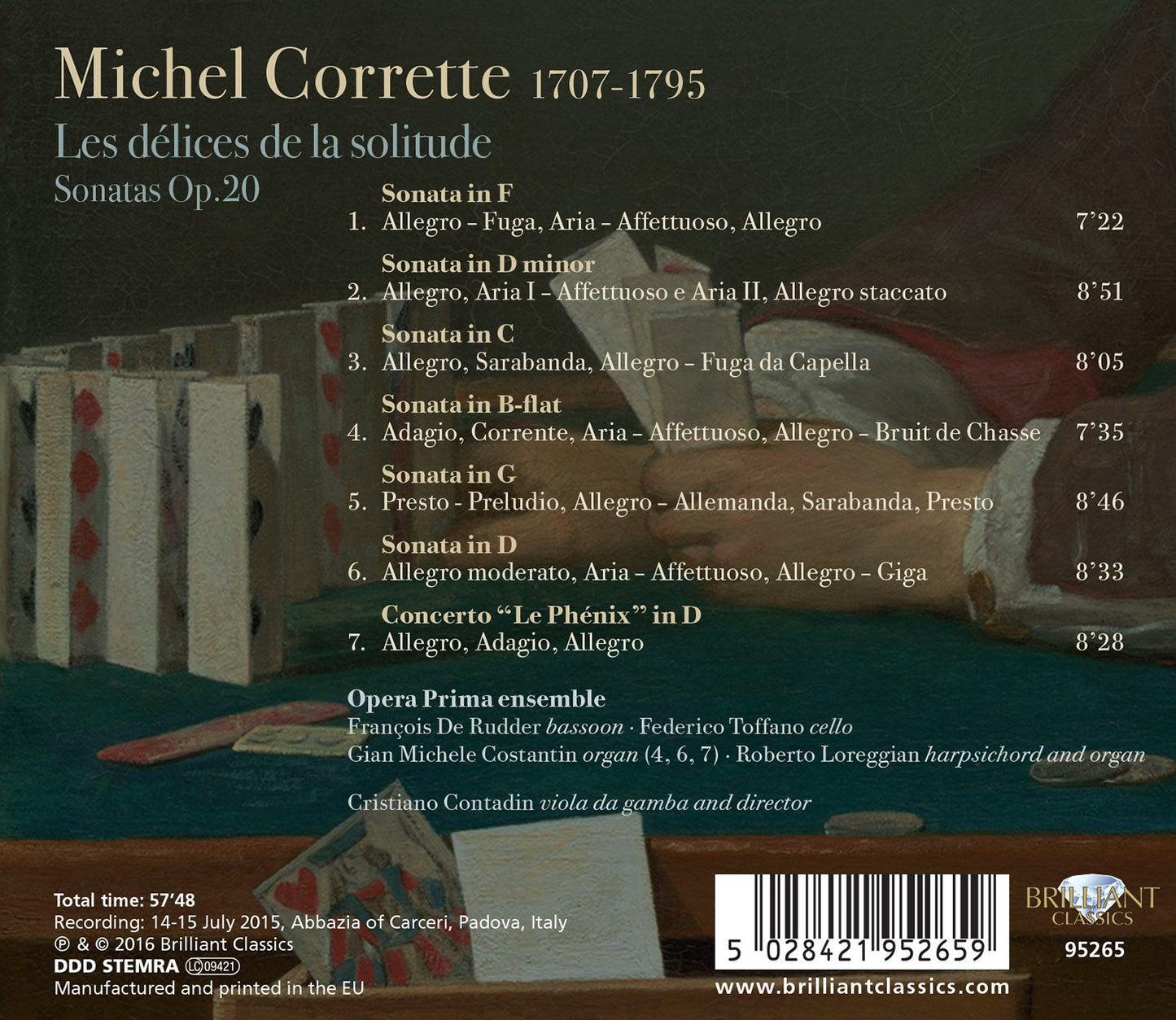 Corrette: Lés delices de la solitude - Sonatas Op. 20