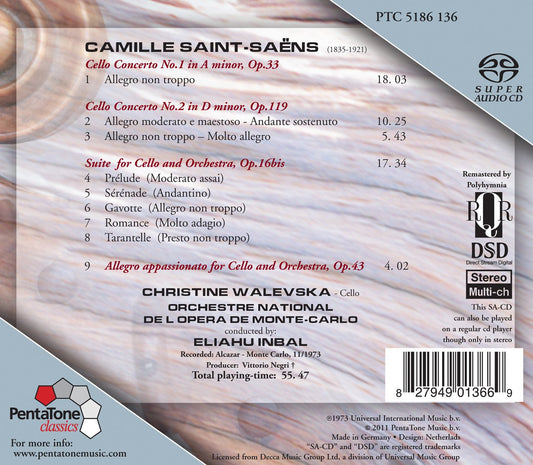 CELLO CONCERTOS NOS 1 AND 2