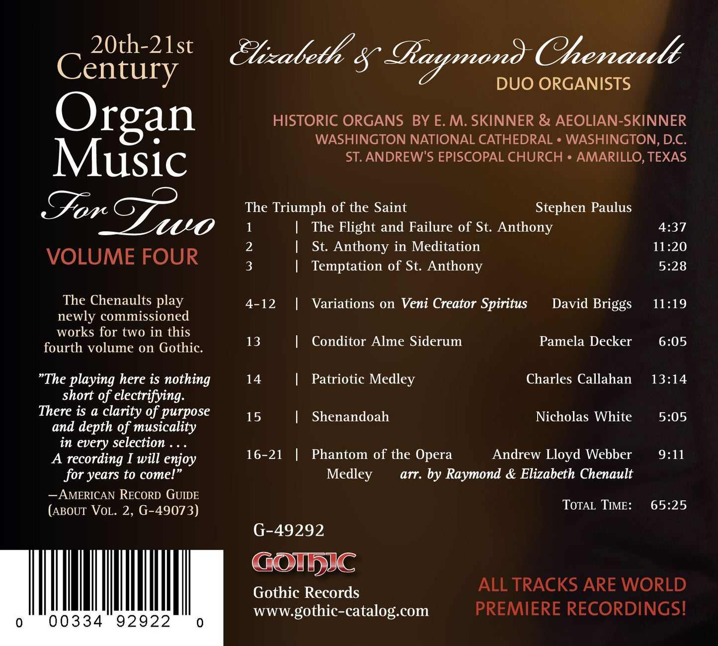 20th & 21st Century Organ Music for Two, Vol. 4
