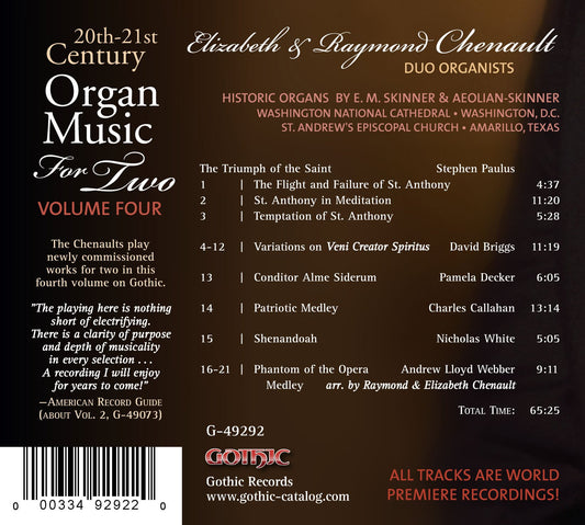 20th & 21st Century Organ Music for Two, Vol. 4