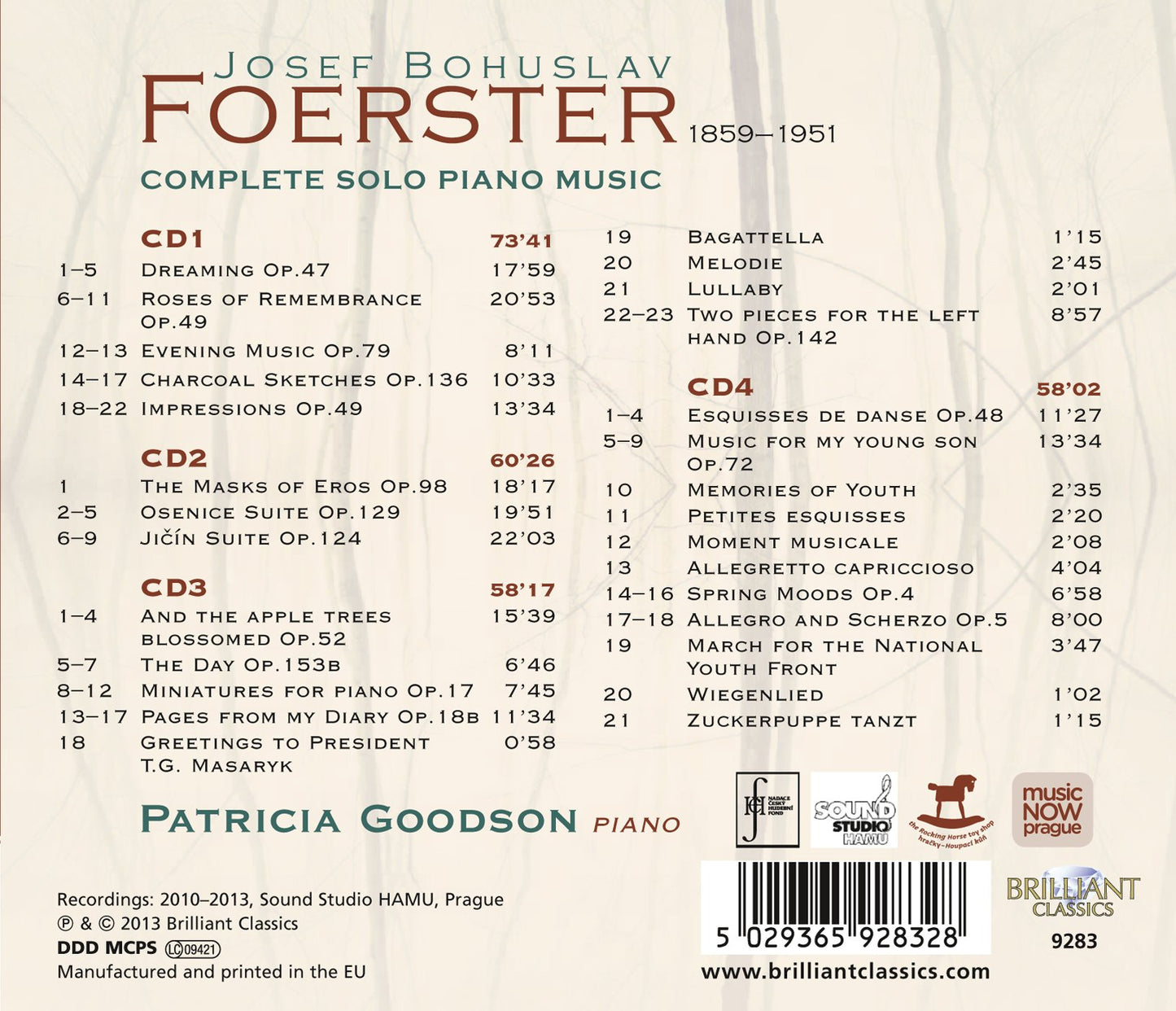 Foerster: Dreams, Memories and Impressions (Complete Solo Pi