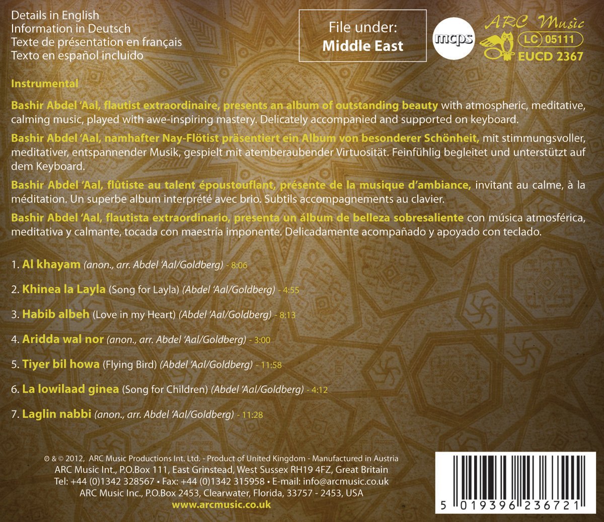 Bashir Abdel Aal: Master of Arabian Flute