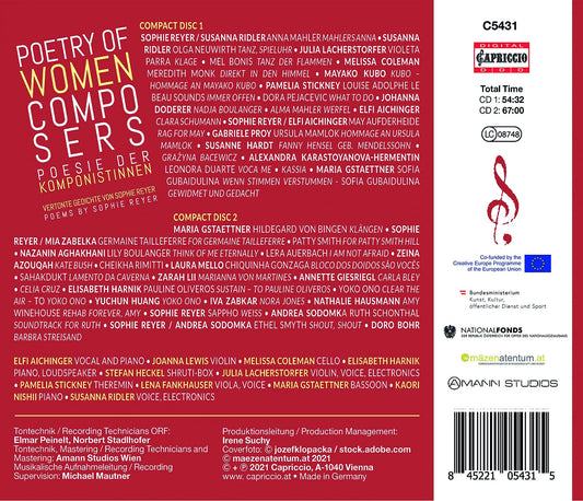 Poetry of Woman Composers