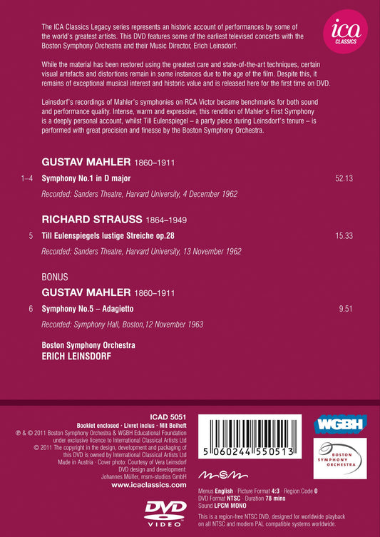 Mahler: Symphony No. 1, "Titan" - Strauss: Till Eulenspiegel