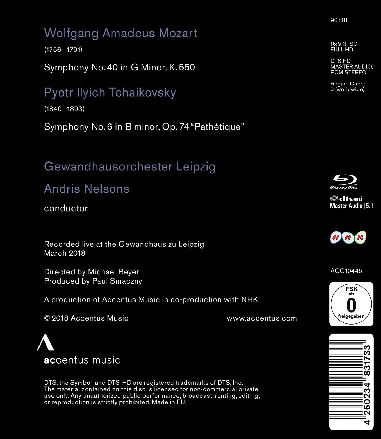 Mozart: Symphony No. 40 - Tchaikovsky: Symphony No. 6