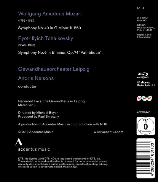 Mozart: Symphony No. 40 - Tchaikovsky: Symphony No. 6