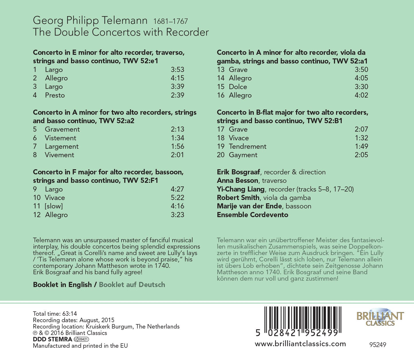 G. Ph. Teleman: Double Concerto