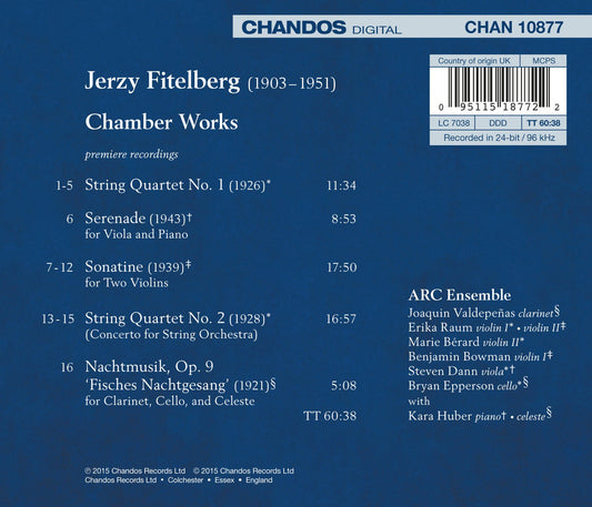 Jerzy Fitelberg: Chamber Works