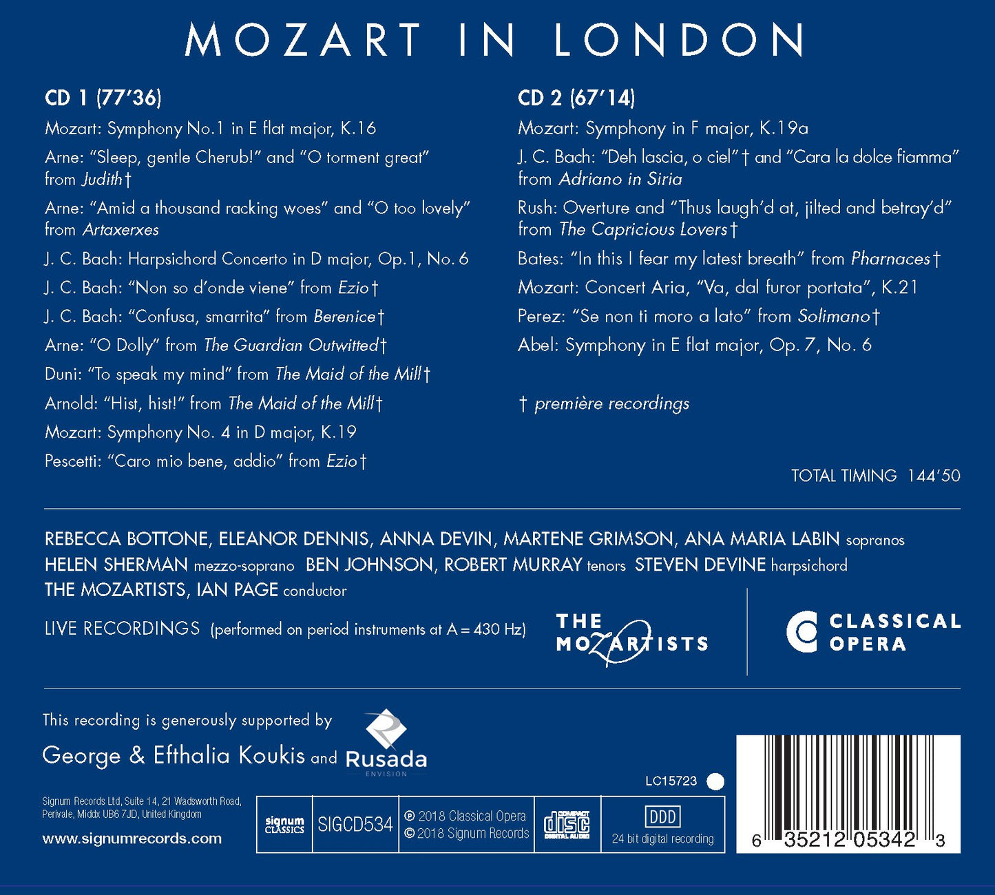 Mozart in London