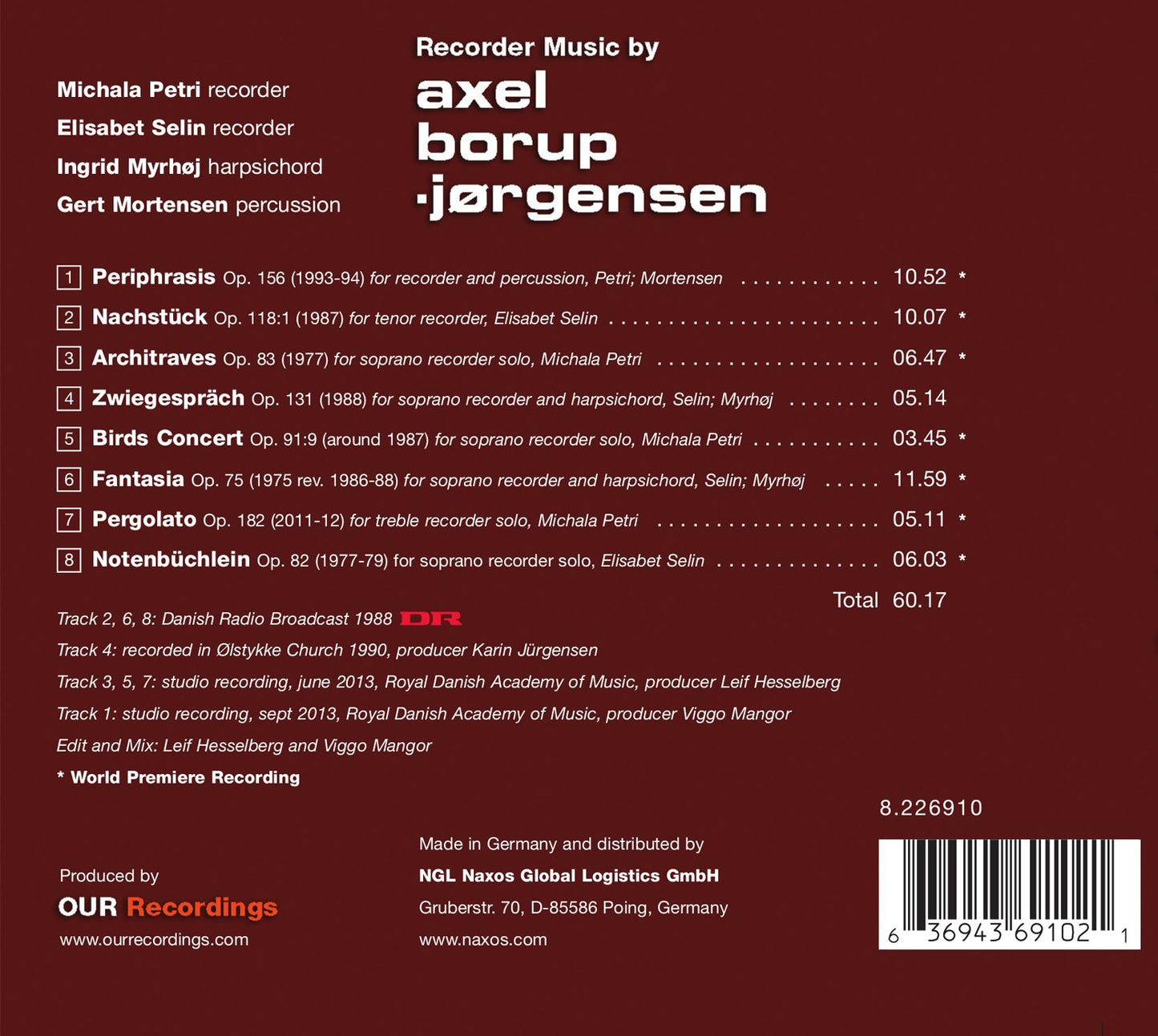 Recorder Music by Axel Borup-Jørgensen