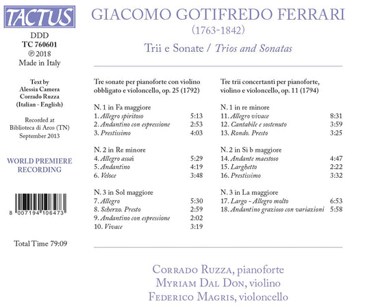 Ferrari: Trios & Sonatas