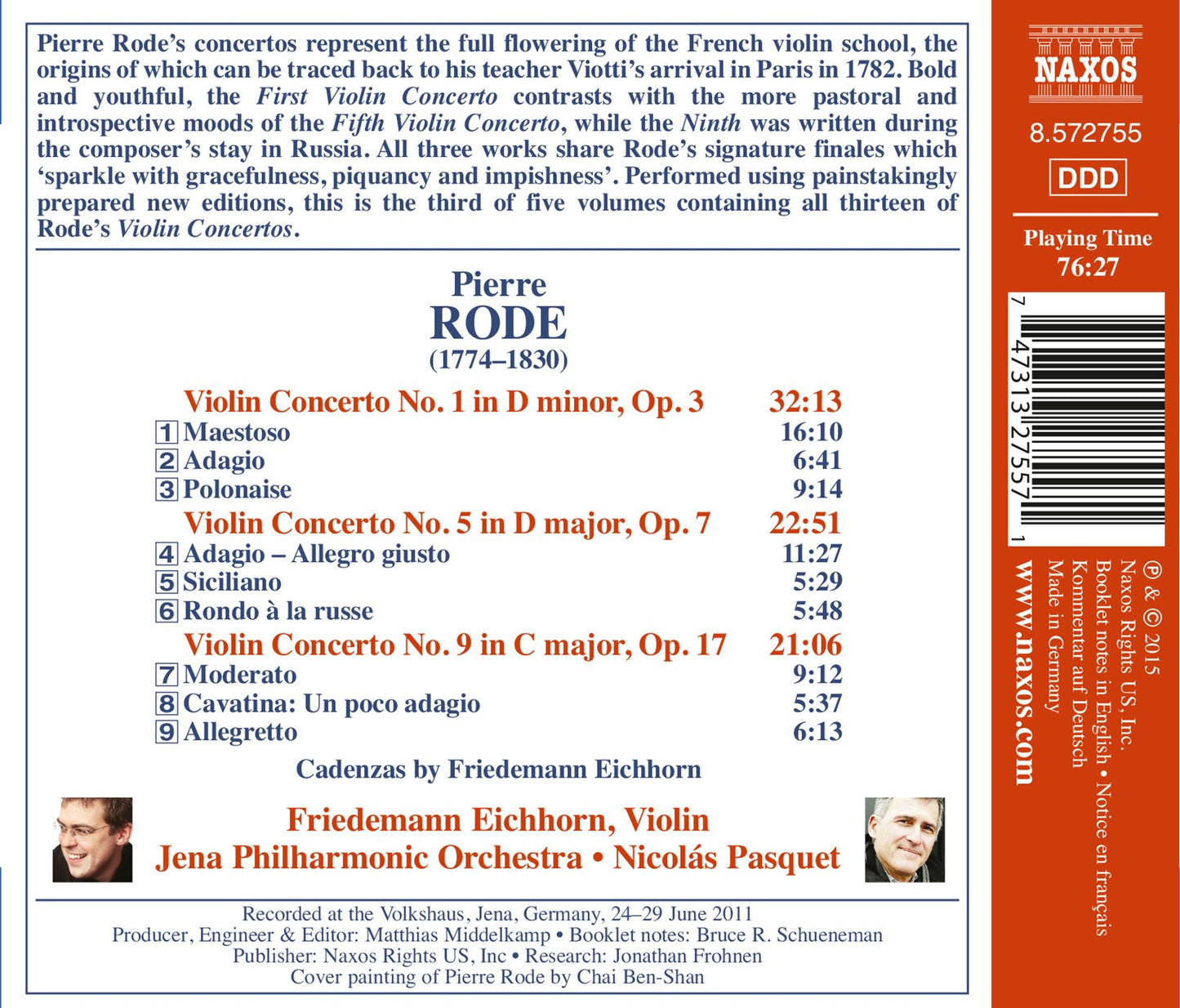 Rode: Violin Concertos Nos. 1, 5 & 9