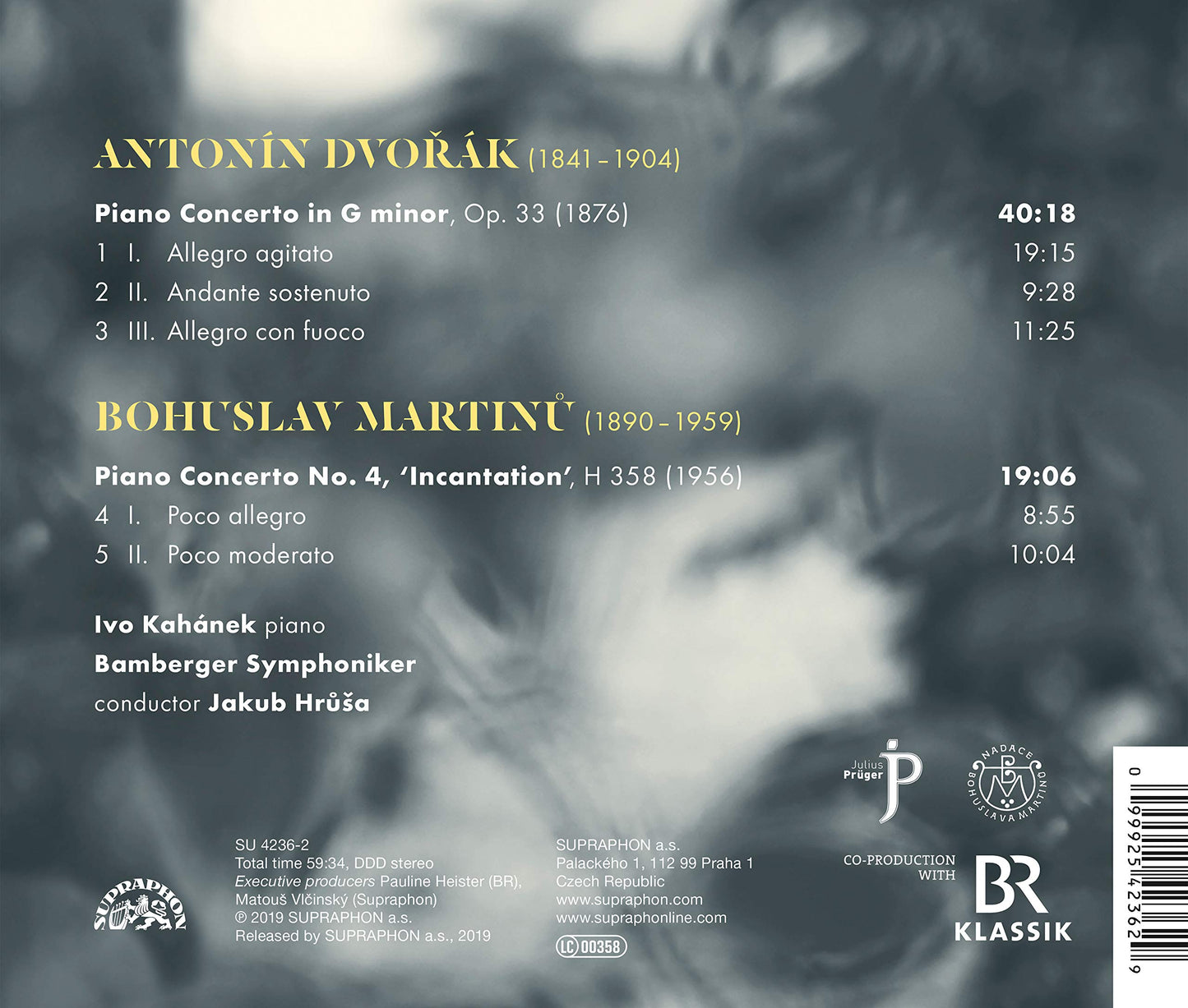 Dvorák, A.: Piano Concerto, Op. 33 - Martinu, B.: Piano Conc