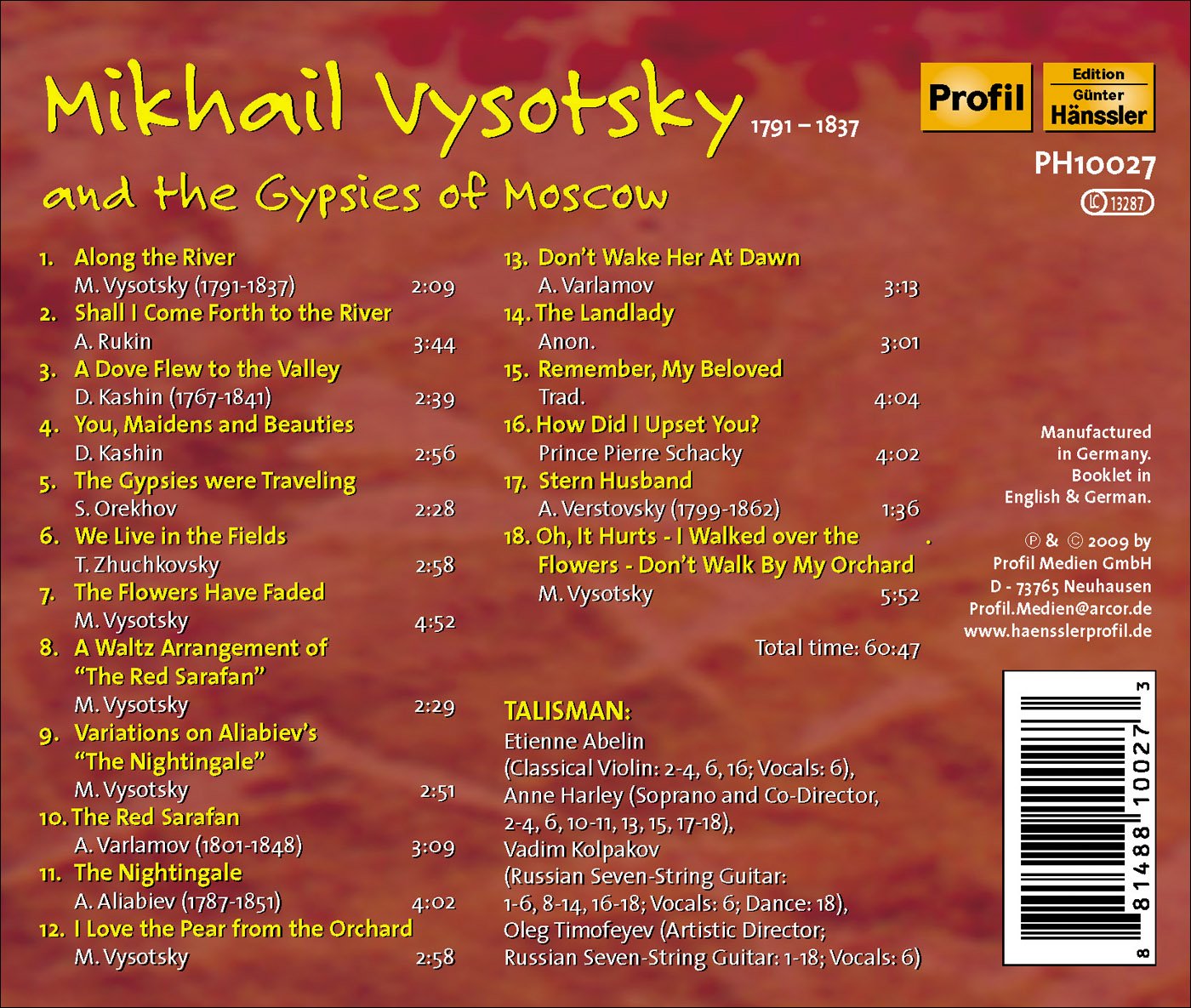 Mikhail Vysotsky and the Gypsies of Moscow