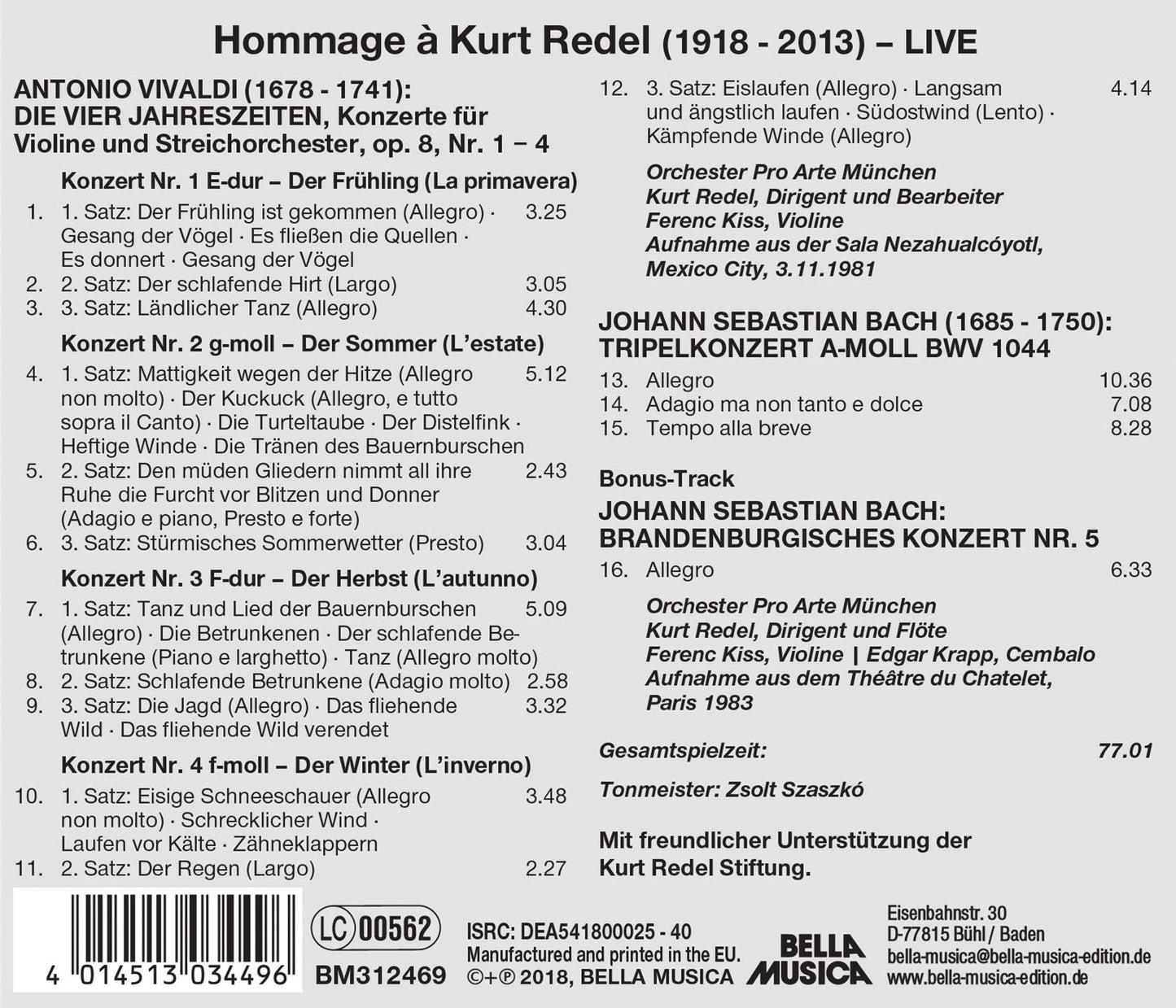 HOMMAGE A KURT REDEL