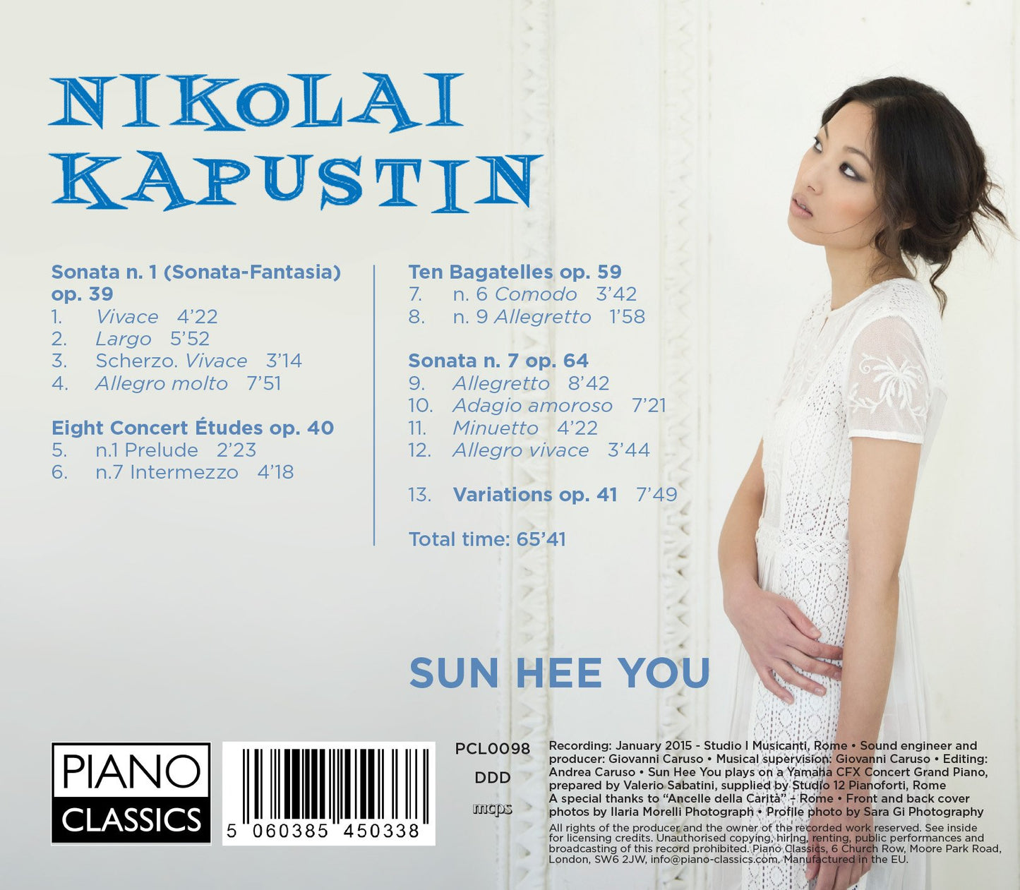 Kapustin: Piano Sonatas 1 and 7, Etudes, Variations