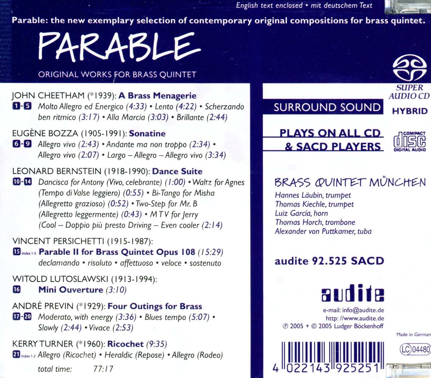 PARABLE: ORIGINAL WORKS FOR BR