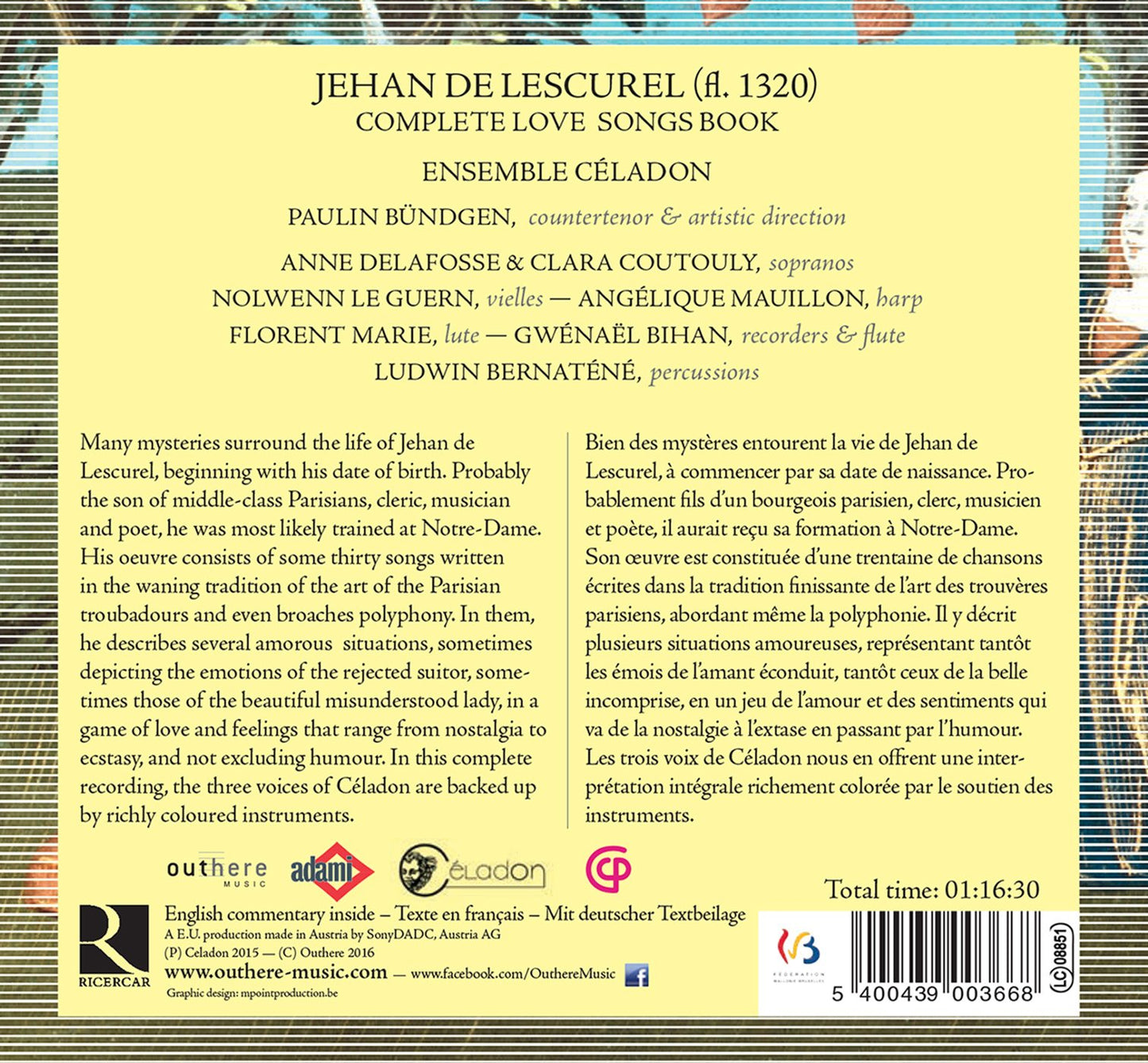 The Love Songs of Jehan de Lescurel