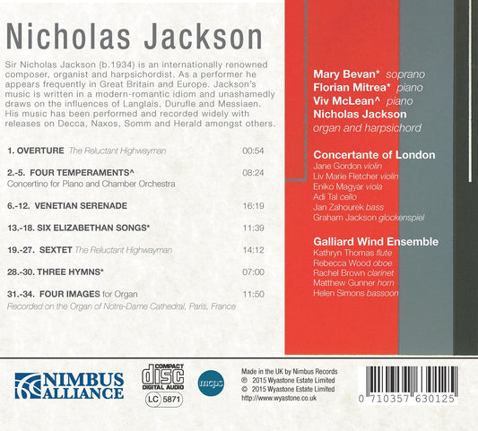 Jackson: Chamber and Organ Music