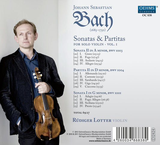 Bach: Sonatas and Partitas for Solo Violin, Vol. 1