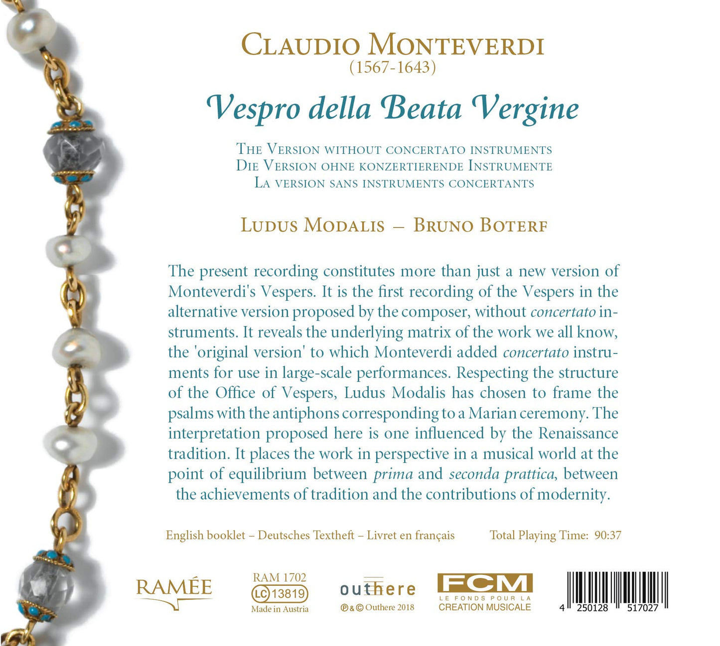 Monteverdi: Vespro della Beata Vergine