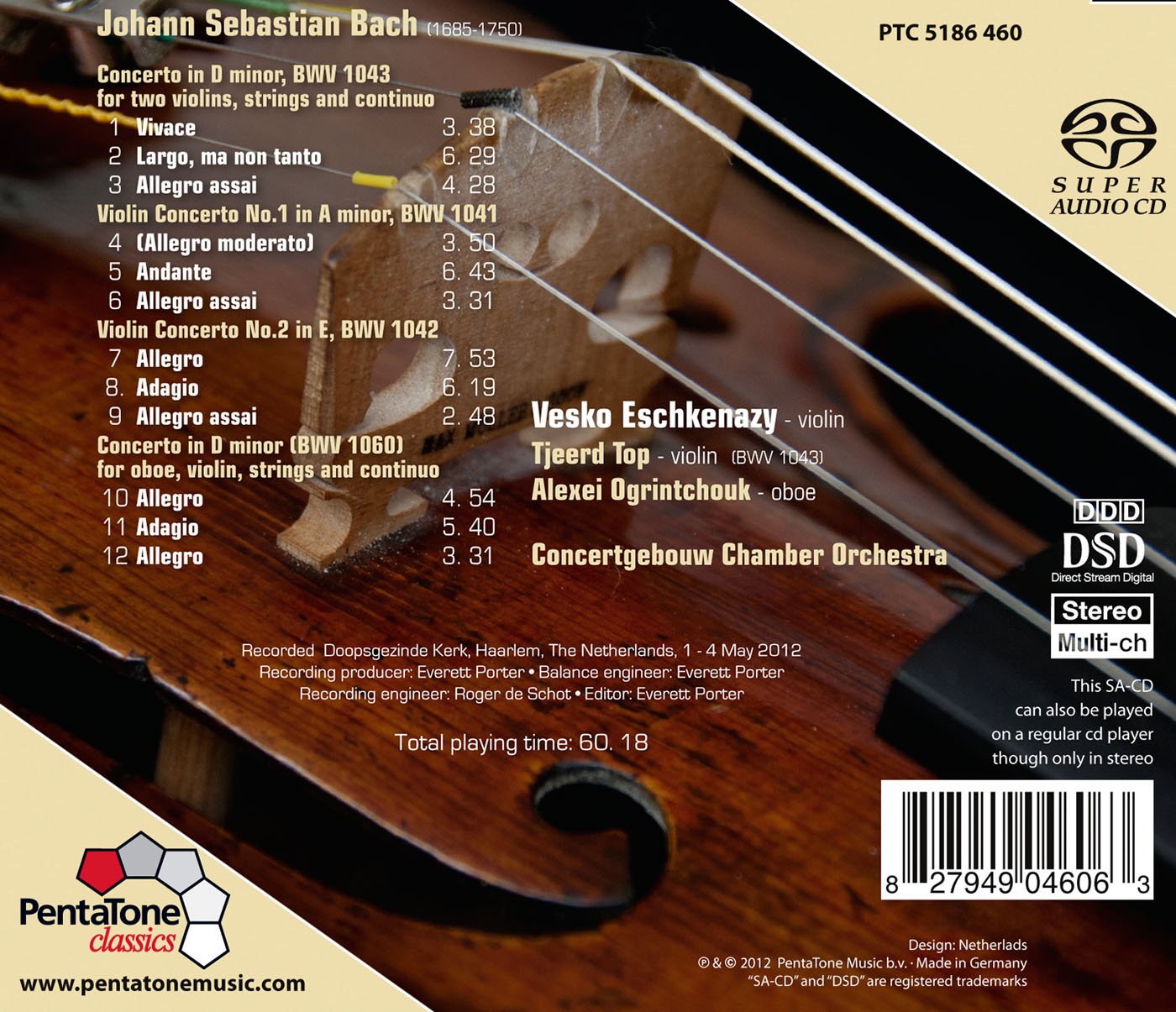 Bach: The Two Violin Concertos - Double Concerto - Concerto