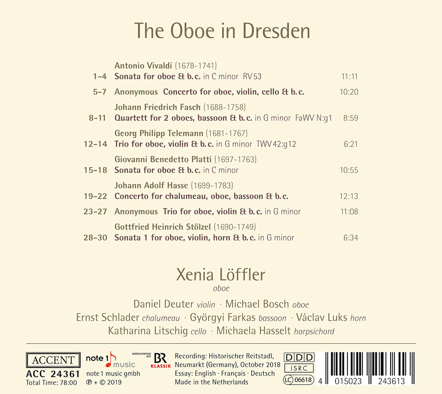 The Oboe in Dresden