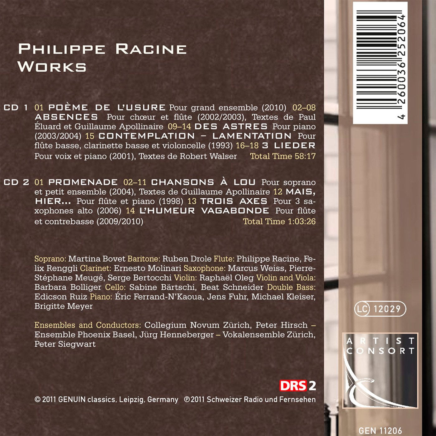 Philippe Racine Works
