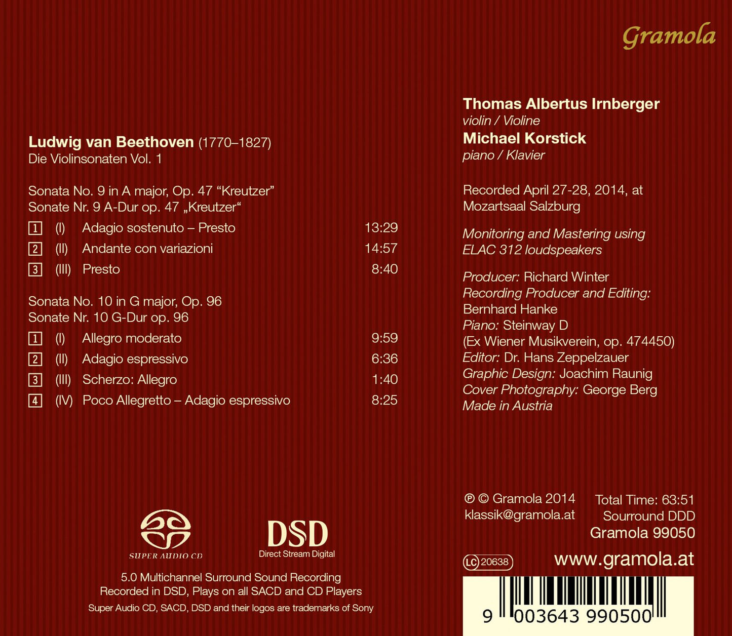 Beethoven: Violin Sonatas, Vol. 1