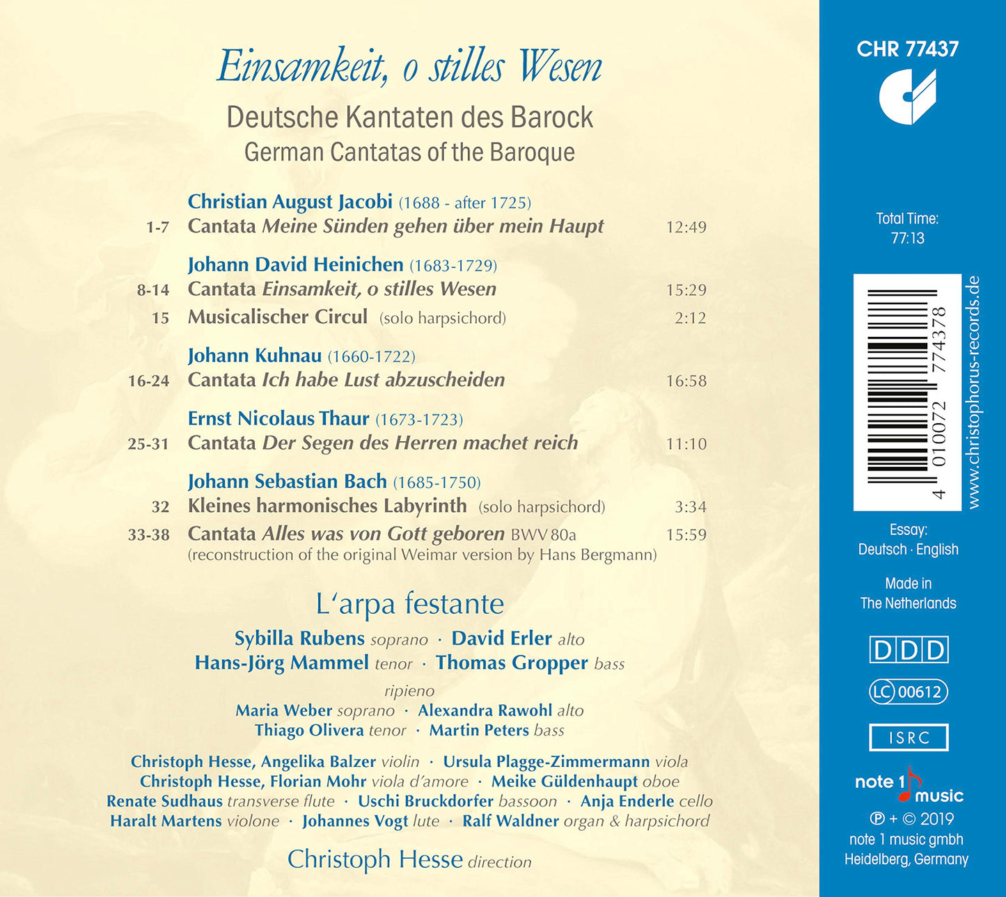 Heinichen: Einsamkeit, o stilles Wese & Other Cantatas